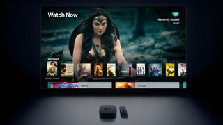 Apple TV 4K in dark room