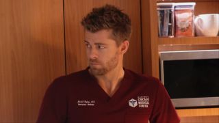 Luke Mitchell as Dr. Mitch Ripley in Chicago Med Season 10x13