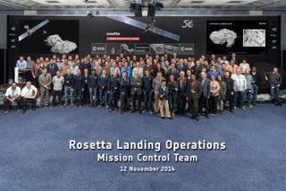 Rosetta Landing Operations Mission Control Team