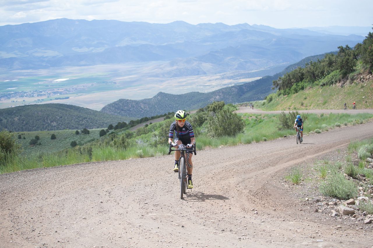 Lauren Stephens (2nd) crushed the Col d' Crush with a massive lead.