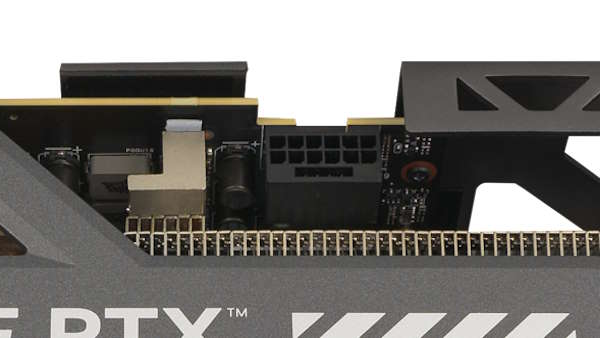 A 12V-2x6 connector on a graphics card