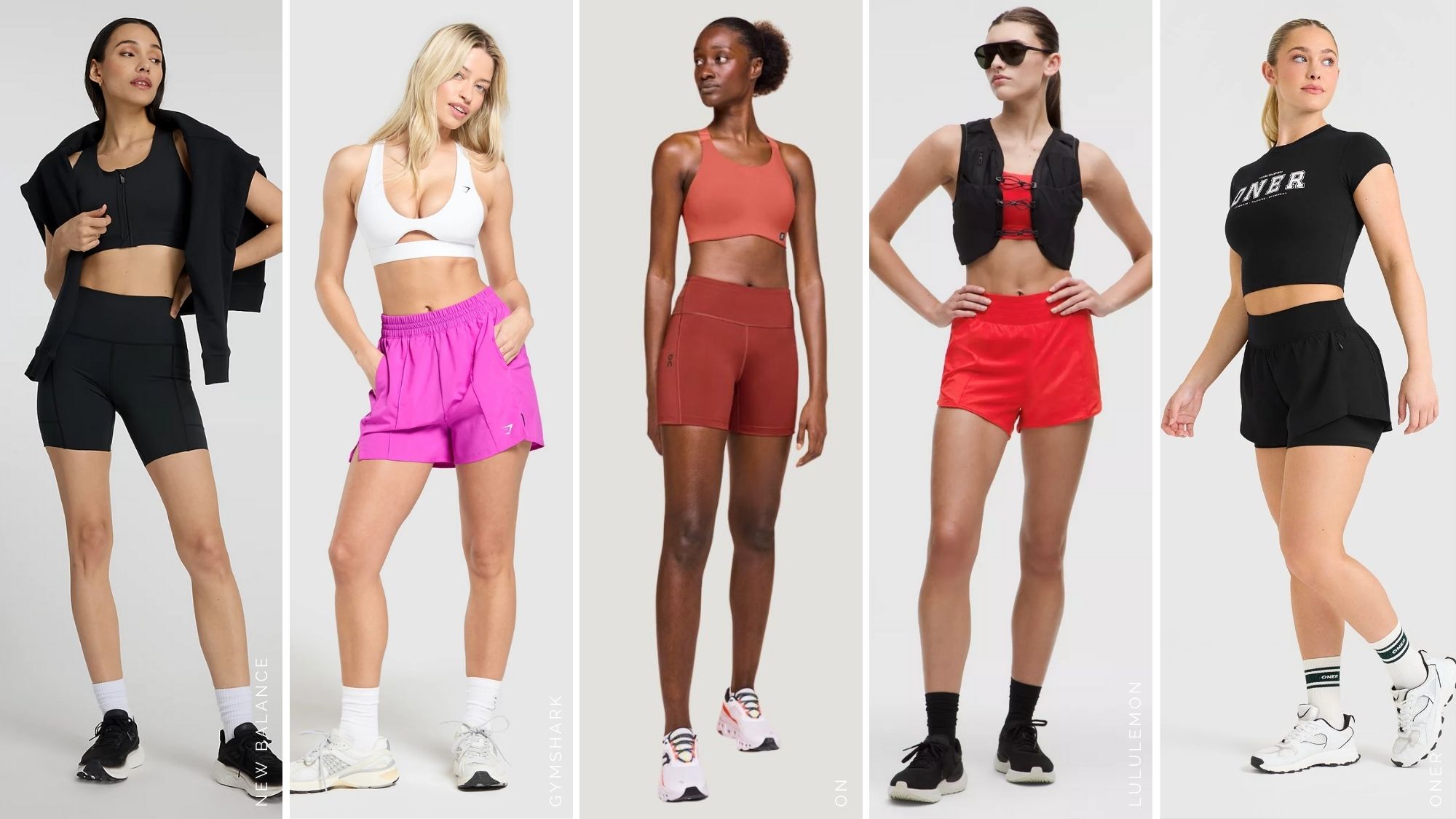 best running shorts with pockets from Oner, Amazon, lululemon, New Balance, Gymshark