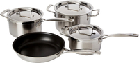 Le Creuset  3-Ply Stainless Steel Saucepan Set 