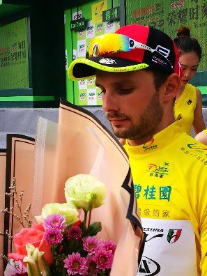 Jakub Marczko keeps hold of his yellow jersey