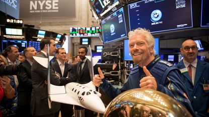 Richard Branson and Virgin Galactic stockmarket listing