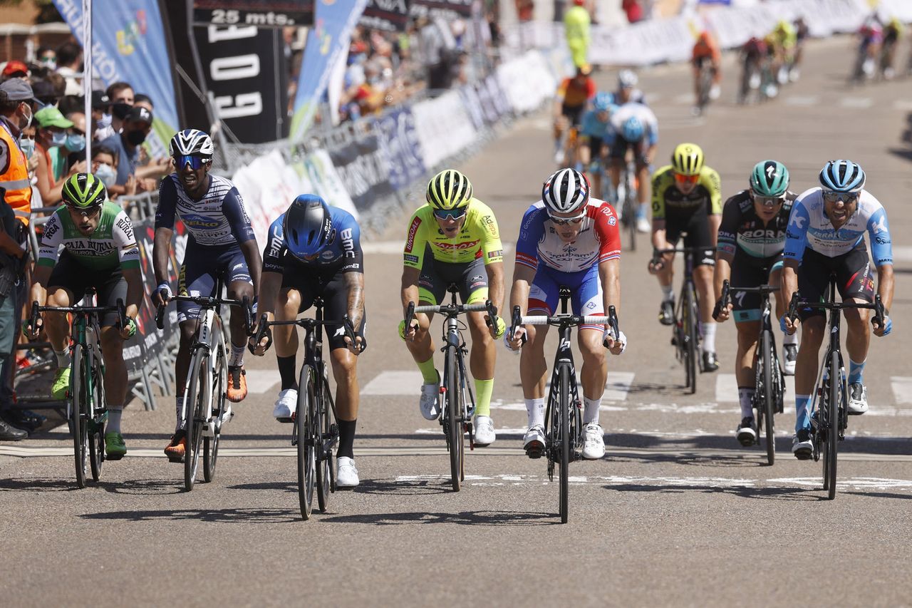 Cycling: Vuelta Burgos 2020 / Burgos Tour 2020 / 4&Acirc;&ordf; Etapa / 4&Acirc;&ordf; Stage /
Arrival / Llegada /
DEMARE, Arnaud (FRA) / NIZZOLO, Giacomo (ITA) /
Bodegas NAVAL (Gumiel de Izan ) - Roa de Duero (163 Km) 31-07-2020 /
Cycling: Vuelta Burgos 2020 / Burgos Tour 2020 /
&Acirc;&copy;PHOTOGOMEZSPORT2020