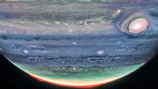 Researchers using NASA&#039;s James Webb Space Telescope&#039;s NIRCam (Near-Infrared Camera) have discovered a high-speed jet stream sitting over Jupiter&#039;s equator, above the main cloud decks. At a wavelength of 2.12 microns, which observes between altitudes of about 12-21 miles (20-35 kilometers) above Jupiter&#039;s cloud tops, researchers spotted several wind shears, or areas where wind speeds change with height or with distance, which enabled them to track the jet.