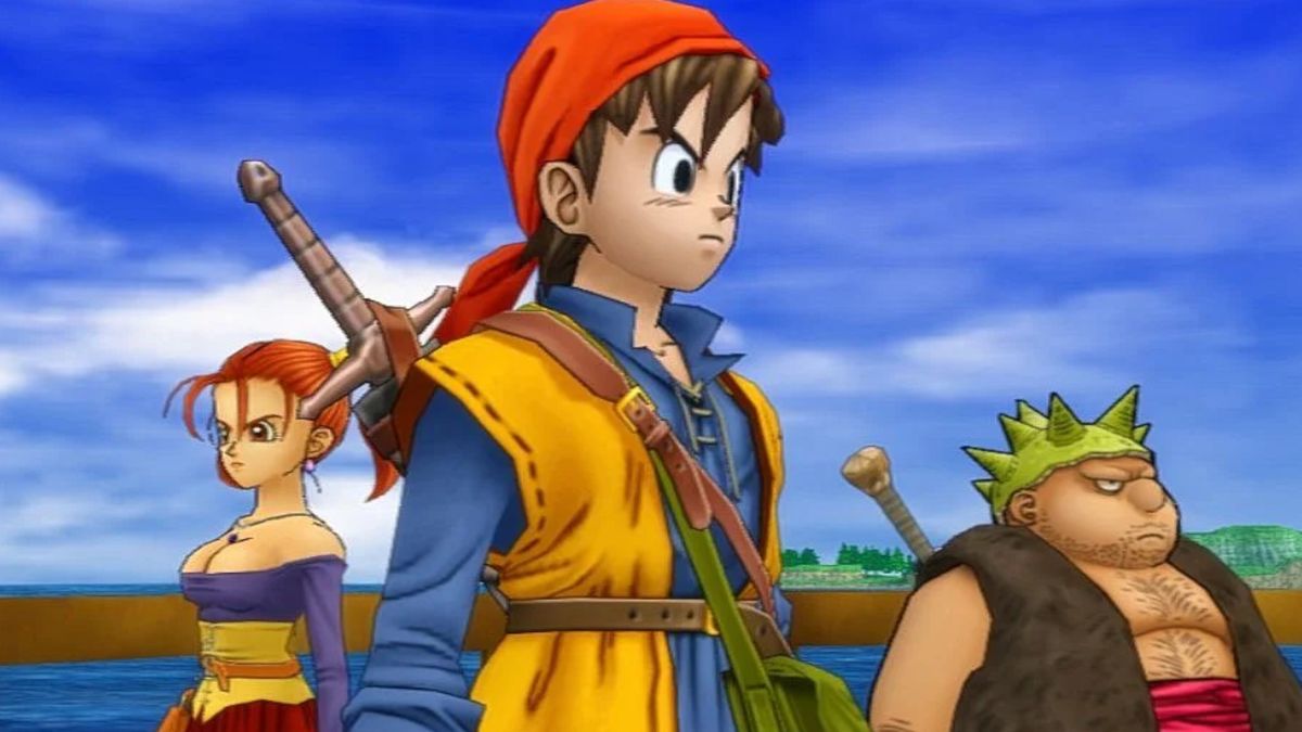 O her&oacute;i com Yangus e Jessica em Dragon Quest 8: Journey of the Cursed King