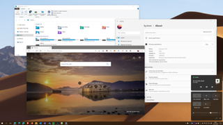 Windows 11 buggy desktop showing Win 10 elements