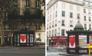 Céline are supporting Rondinone’s ’I ♥ John Giorno’ exhibition with a series of visually striking posters that will be displayed around the city in kiosks during FIAC