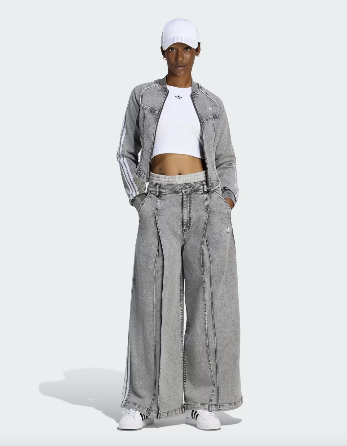 adidas grey jeans