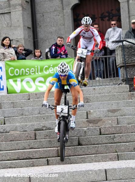 Jenny Rissveds (Sweden) leads Alexandra Engen (Ghost)