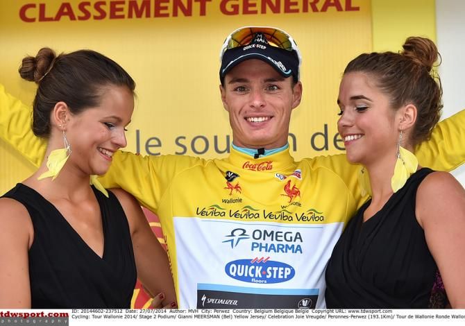 Gianni Meersman (Omega Pharma - Quick-Step) in yellow