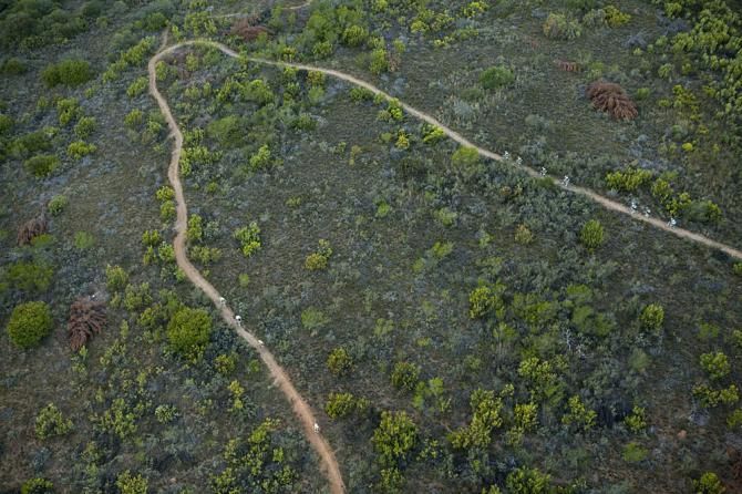 Welvanpas singletrack during stage 5
