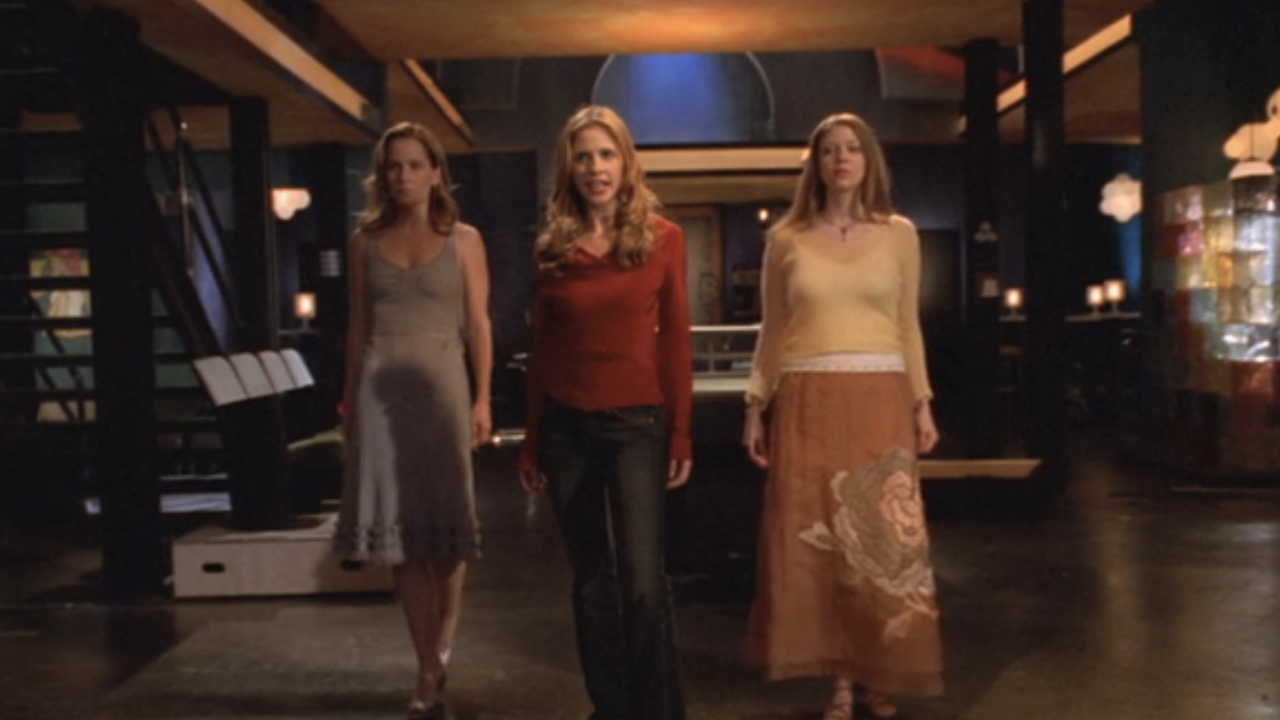 Buffy, Anya, and Tara in Once More with Feeling