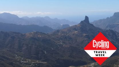 Image shows the view from the top of a mountain in Gran Canaria