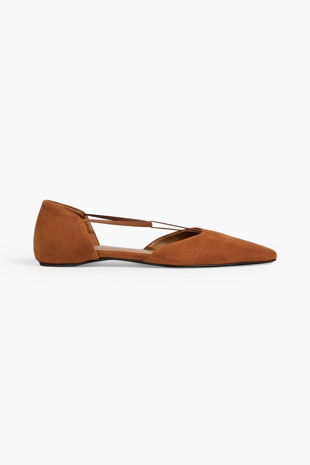 The T-Strap Suede Point-Toe Flats