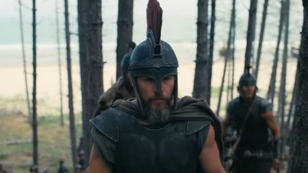 Matt Damon as Odysseus in The Odyssey. 