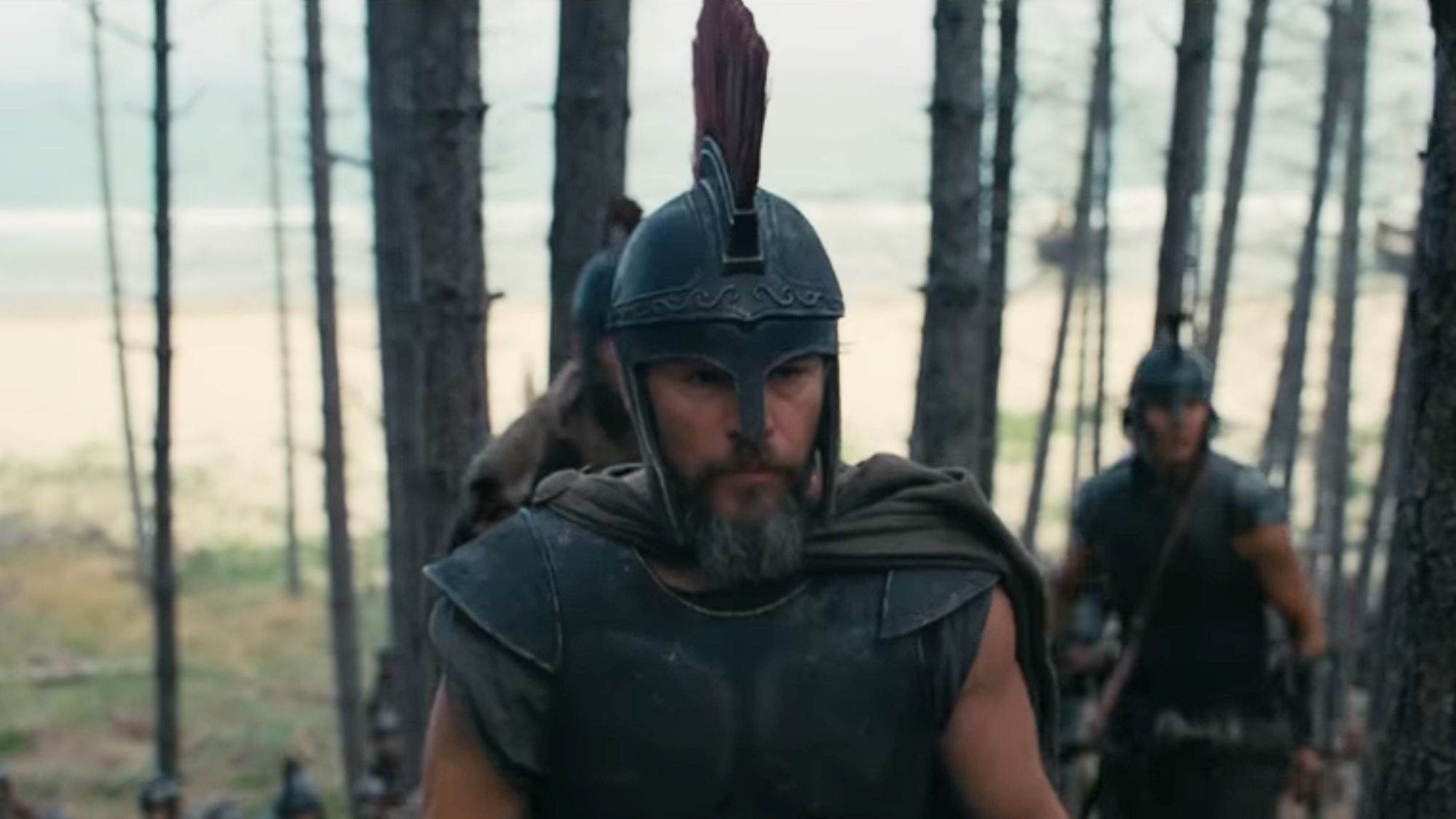 Matt Damon as Odysseus in The Odyssey. 