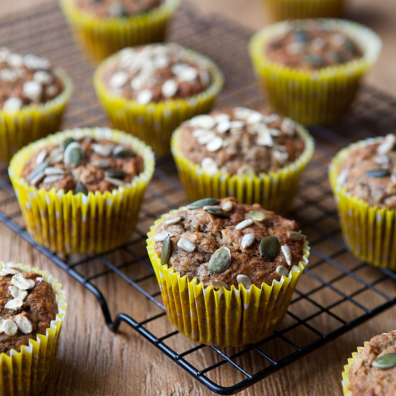 Banana oat muffins photo