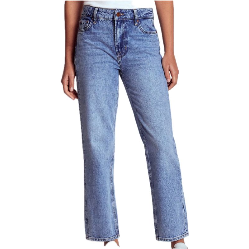 Boden , High Rise Rigid Straight Jeans