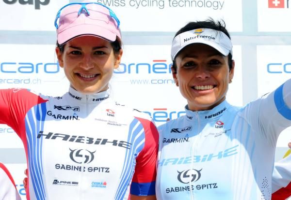 Tereza Hurikova and Sabine Spitz (Sabine Spitz Haibike Pro Team)