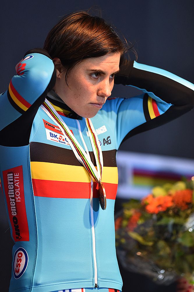 Sanne Cant gets the bronze medal in Zolder