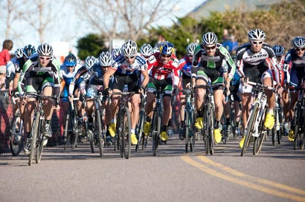 The men's start got a little chaotic but remained fast.