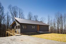 exterior of a prefab modular home by Deltec Homes