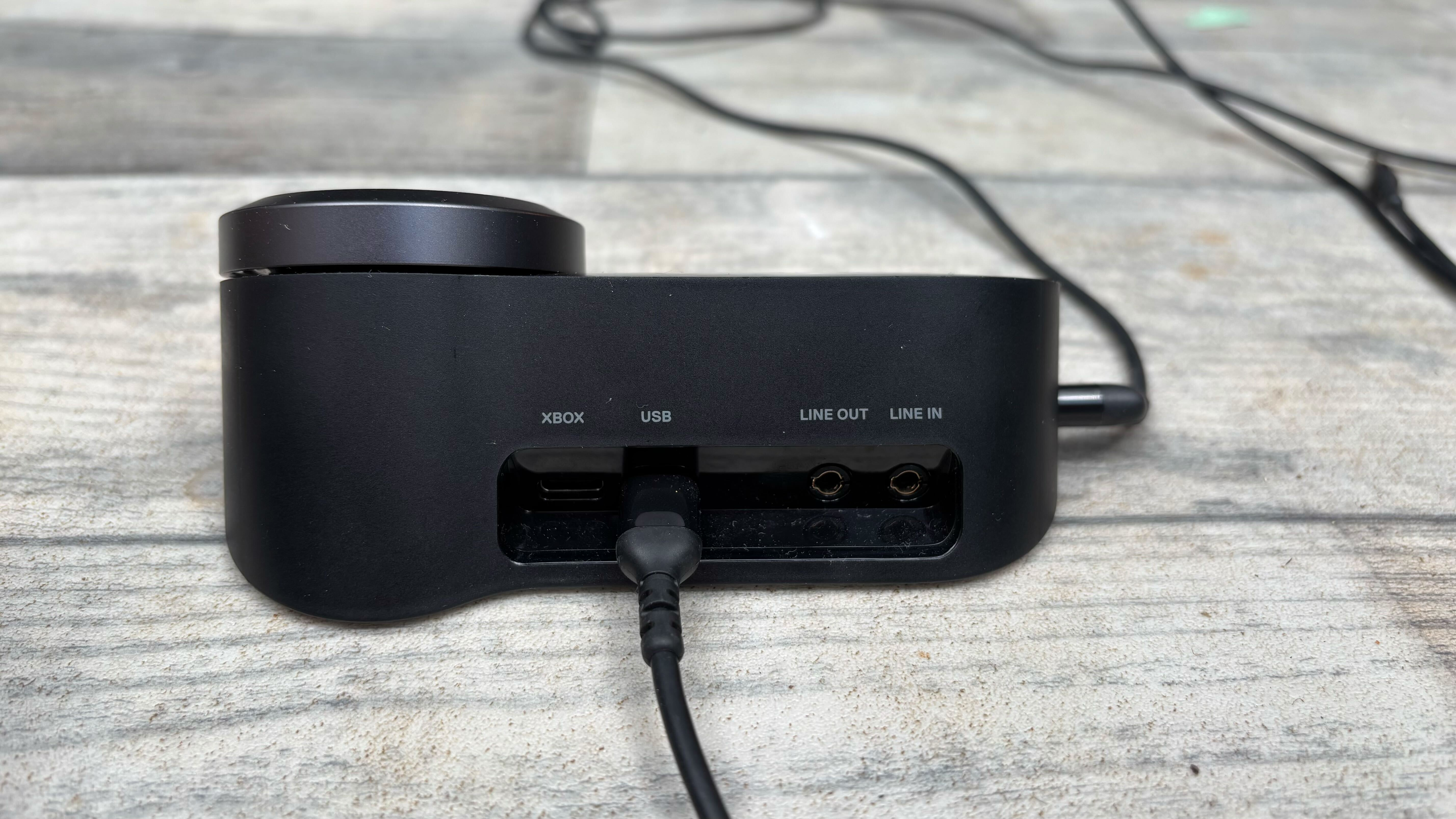 SteelSeries Arctis Nova Pro on a wooden surface