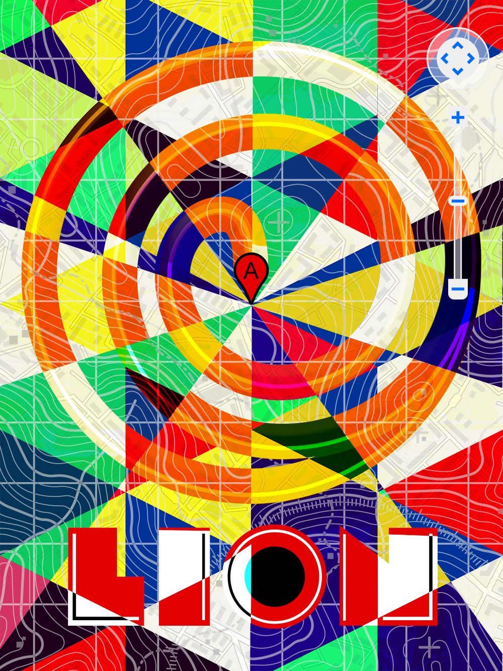 Flo Lau's hypnotic Lion poster took its lead from Bruce Gray