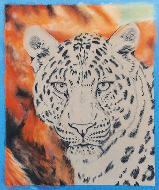 Blocking dark areas is a quick way to establish the leopard