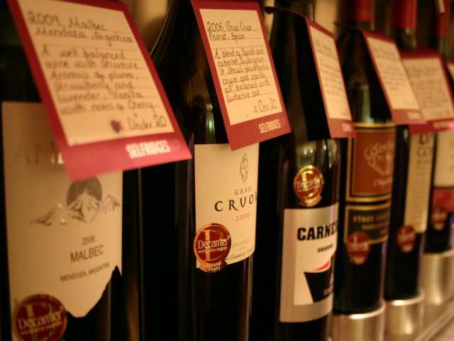 Decanter Selfridges tasting