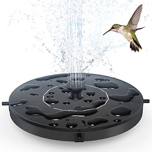 Solar Fountain Water Pump for Bird Bath, Floating Solar Powered Water Fountain Pump for Bird Bath, Garden, Pond, Pool, Outdoor (1.4w)