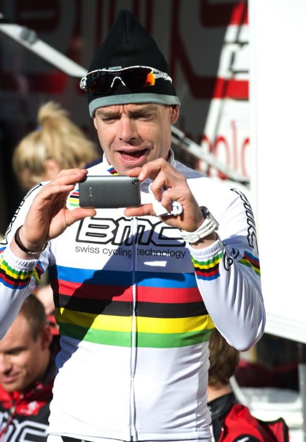 Evans turns the tables on the photographers.