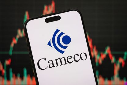 Cameco Corporation is displayed on a smartphone screen