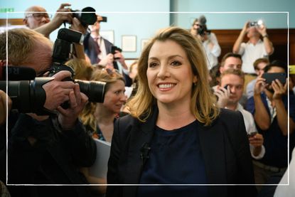 Penny Mordaunt pictured at the press conference where she launched her bid to be the next Prime Minister