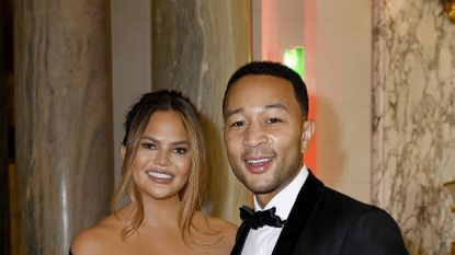 Chrissy Teigen shows off custom leggings featuring images of husband John  Legend on Instagram