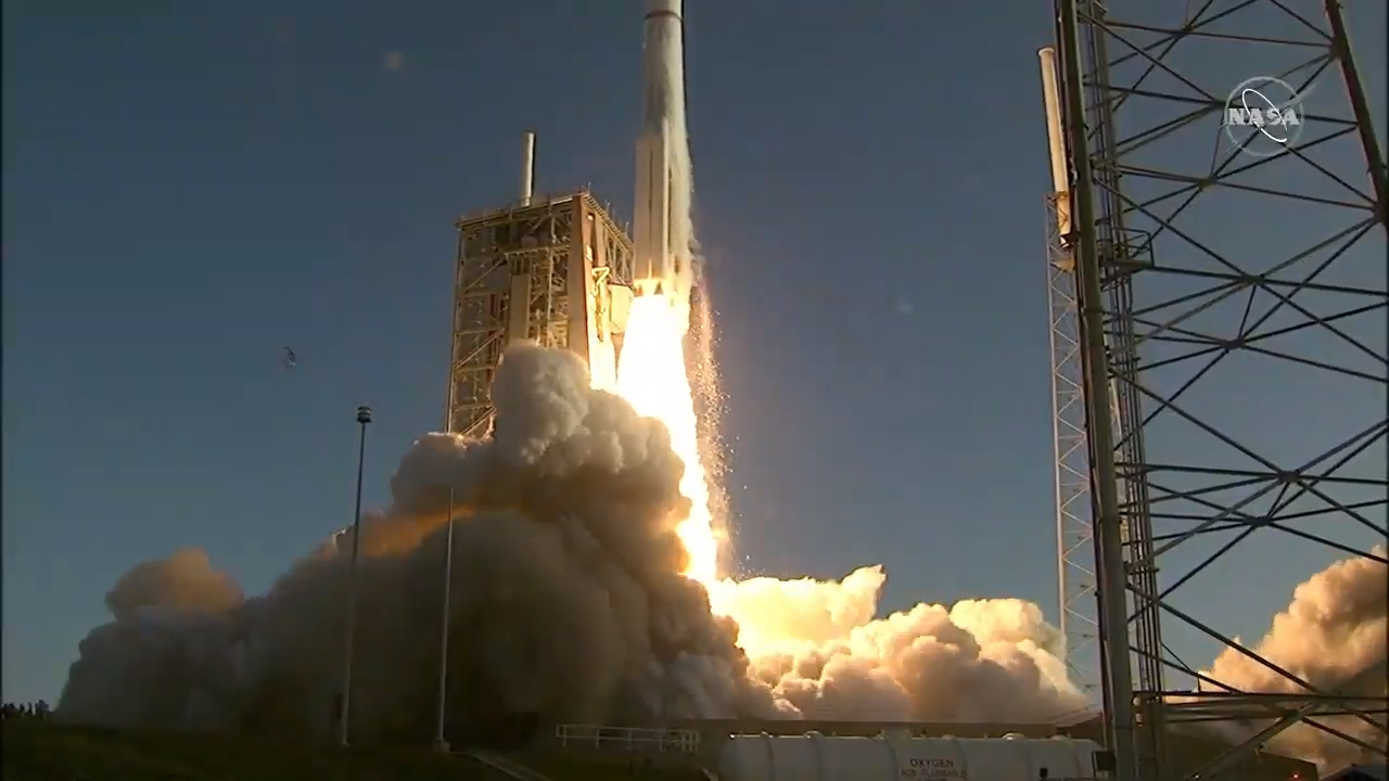 NASA's Mars rover Perseverance launches toward the Red Planet atop an Atlas V rocket, lifting off from Space Launch Complex 41 at Cape Canaveral Air Force Station in Florida on July 30, 2020.