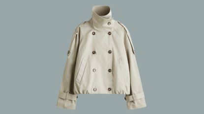 H&M, cropped trench coat