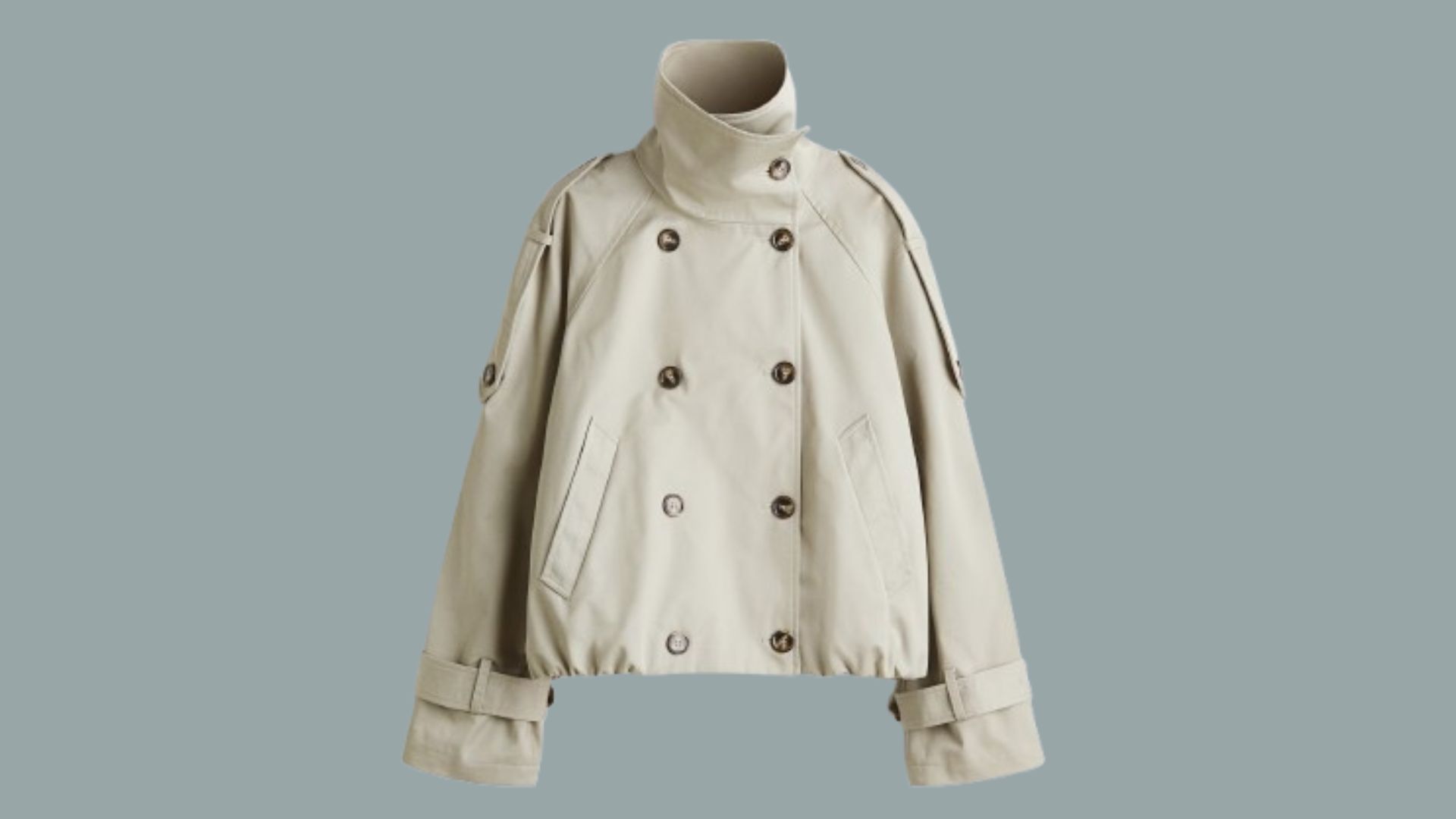 H&amp;M, cropped trench coat