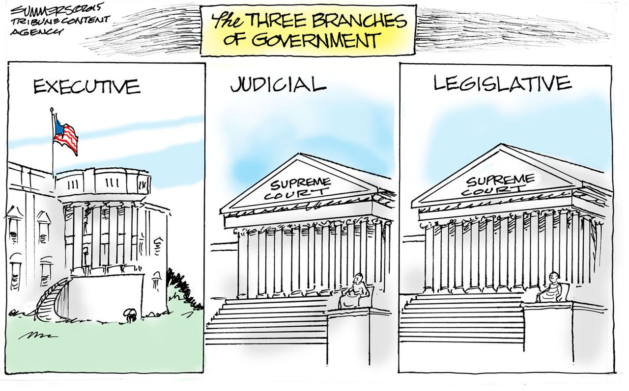 Political cartoon U.S. Supreme Court