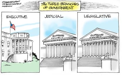 Political cartoon U.S. Supreme Court