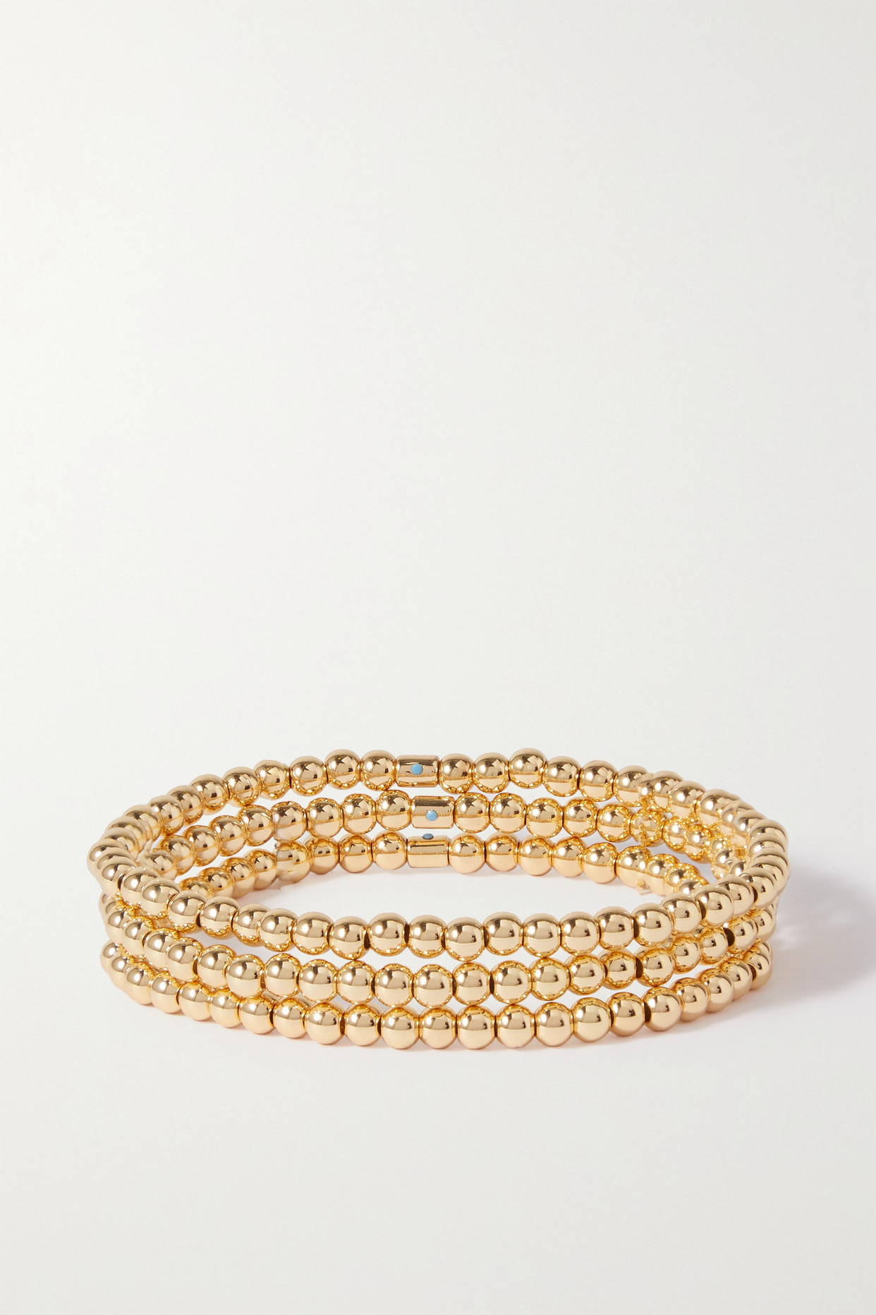 Set of Three Gold-Tone Bracelets