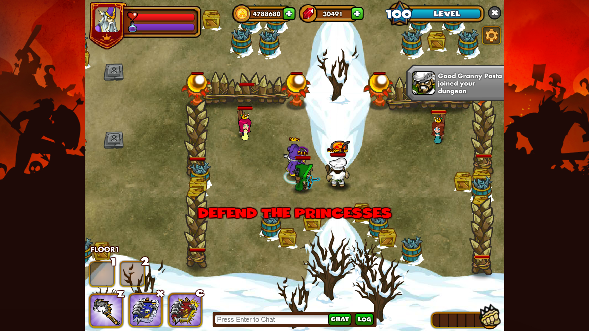 Dungeon Rampage re-release screenshot.