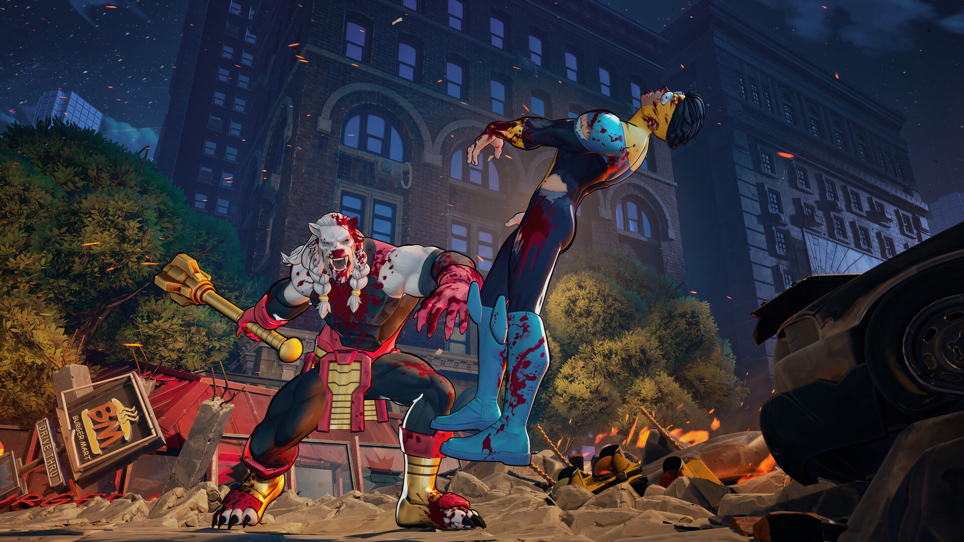 A screenshot of the upcoming Xbox Series X/S game, Invincible VS