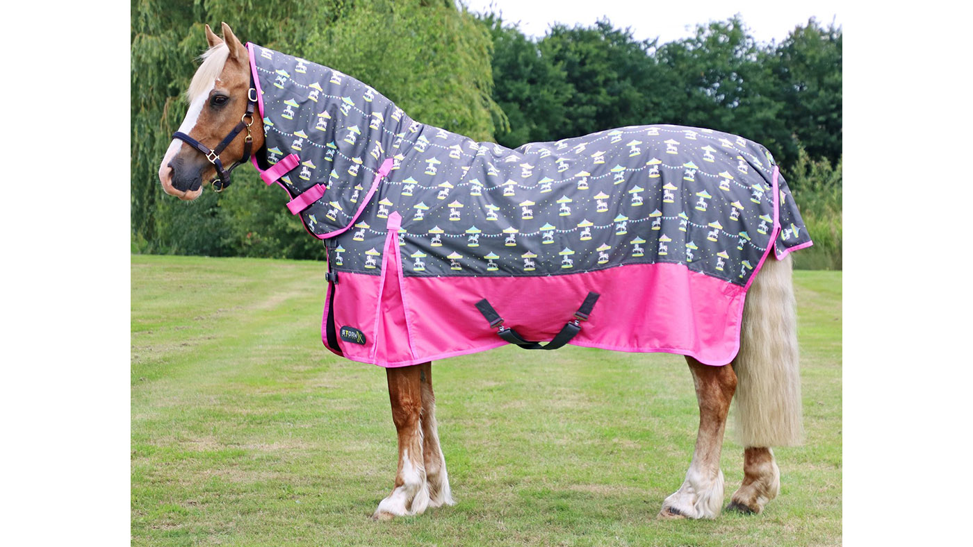 StormX Merry-Go-Round patterned horse rug