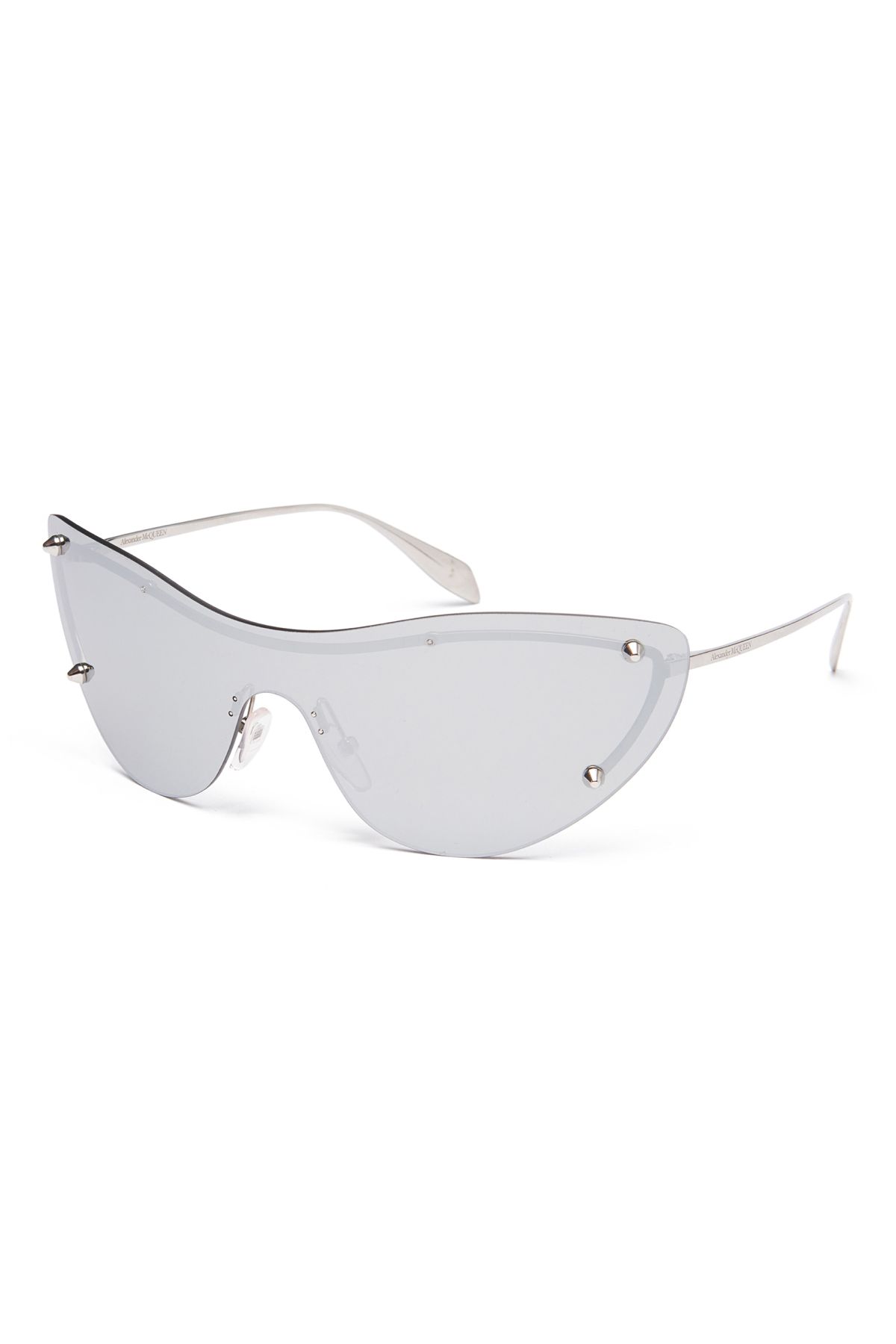 Alexander McQueen Spike Studs Cat-Eye Mask Sunglasses