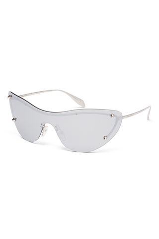 Alexander McQueen Spike Studs Cat-Eye Mask Sunglasses