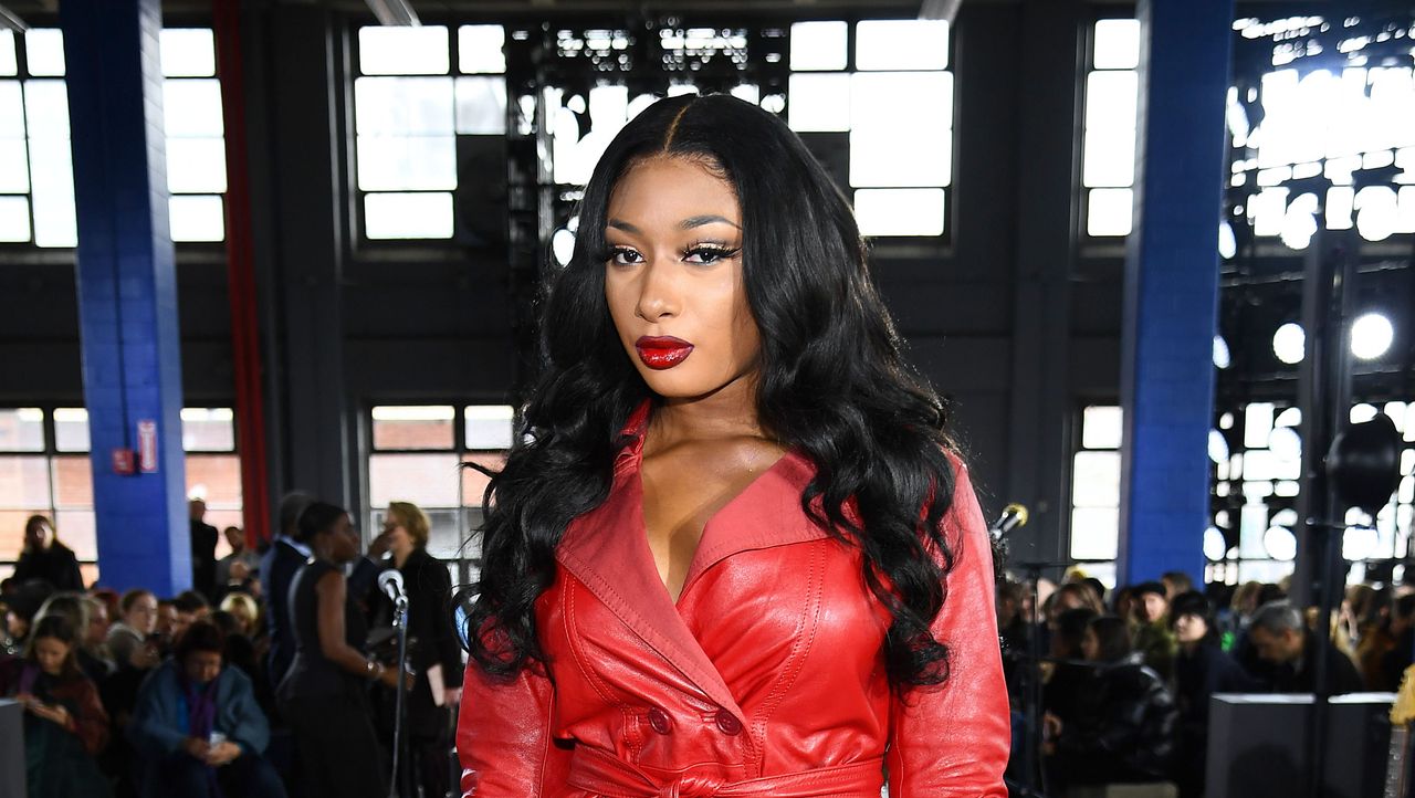 new york, new york february 11 megan thee stallion attends the coach 1941 fashion show during february 2020 new york fashion week on february 11, 2020 in new york city photo by dimitrios kambourisgetty images for nyfw the shows